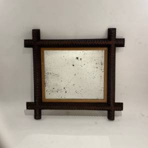 A Tramp Art Mirror